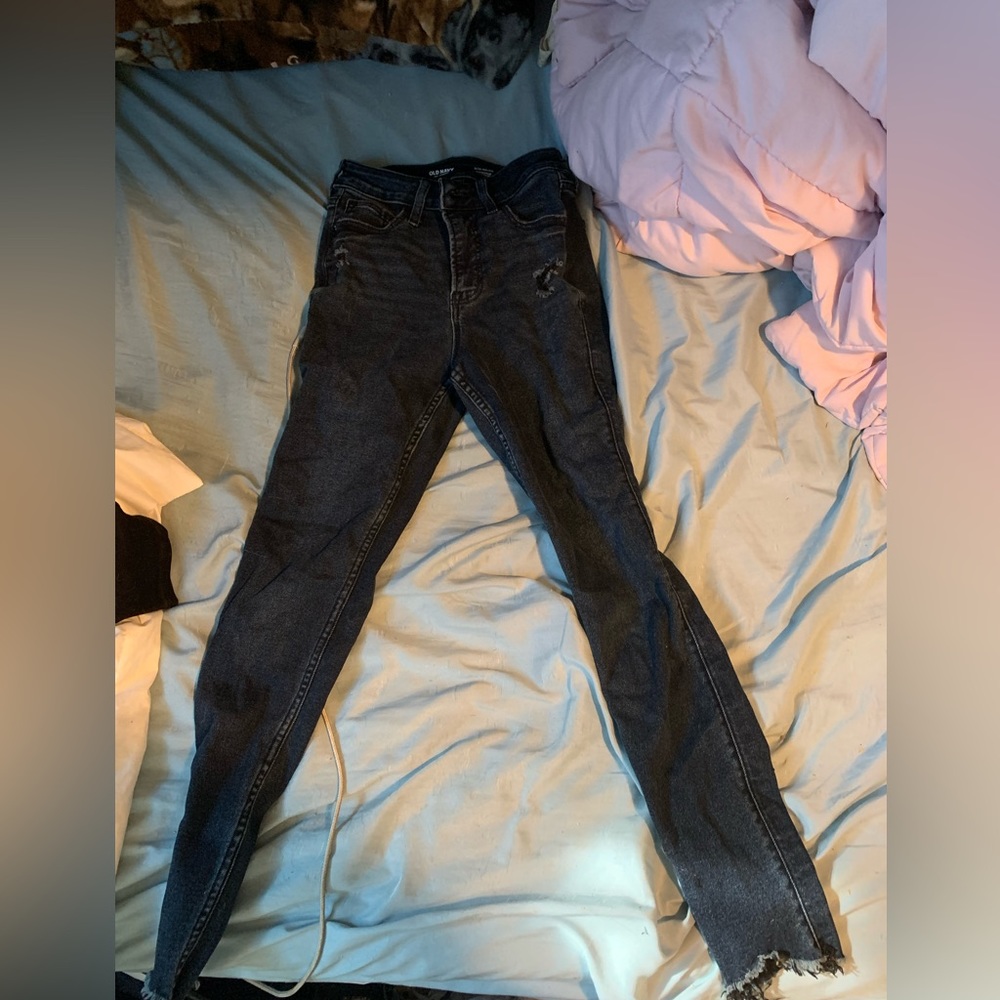 Old Navy-360 Stretch~Extra High Rise~ Rockstar Super Skinny Jeans Women’s Size 0